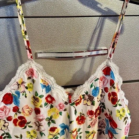 Vintage Natori Slip Nightgown Floral sleep Slip Dress - Large - Picture 12 of 14